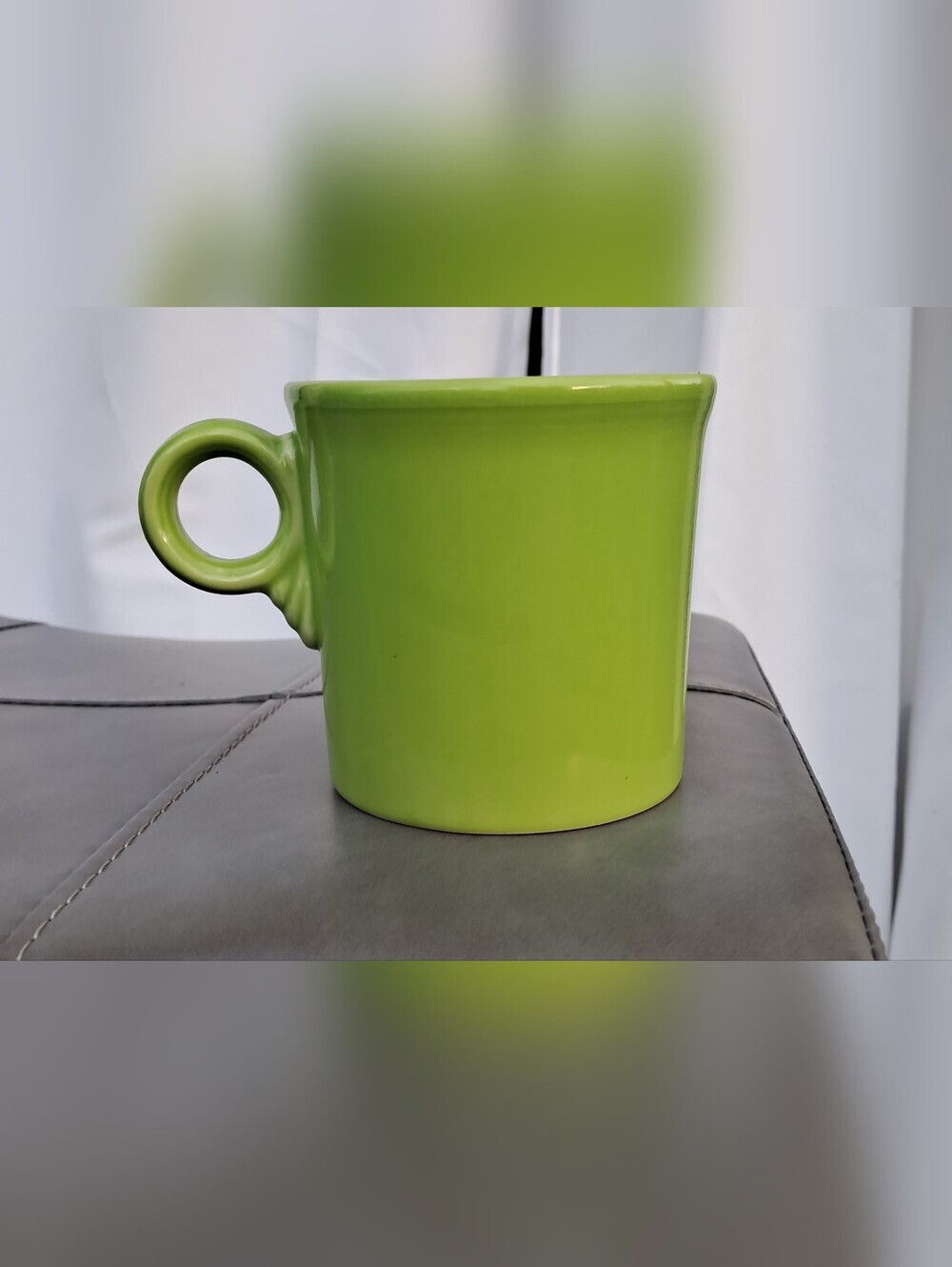 Vintage Fiesta Chartreuse Classic Ring Handle Mug (Retired 1997–1999) - Picture 3 of 7